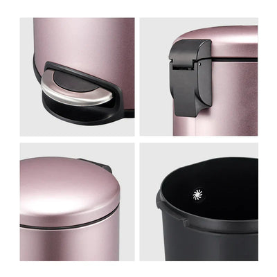 Maggy Brushed White Step Bin by EKO