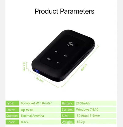 4G Pocket Wifi Router