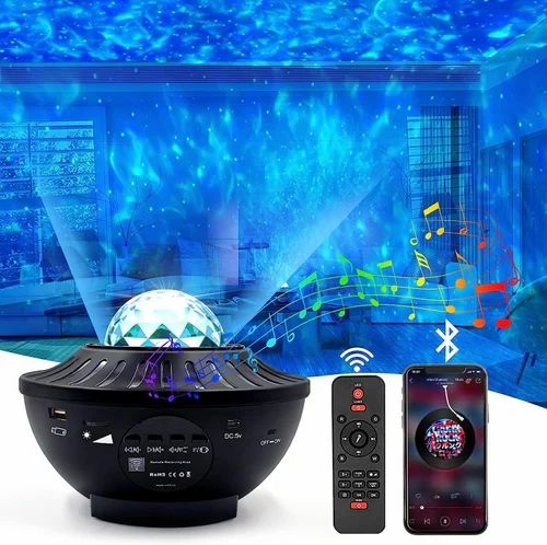 Multifunctional Starry Night Light Projector with Bluetooth Speaker