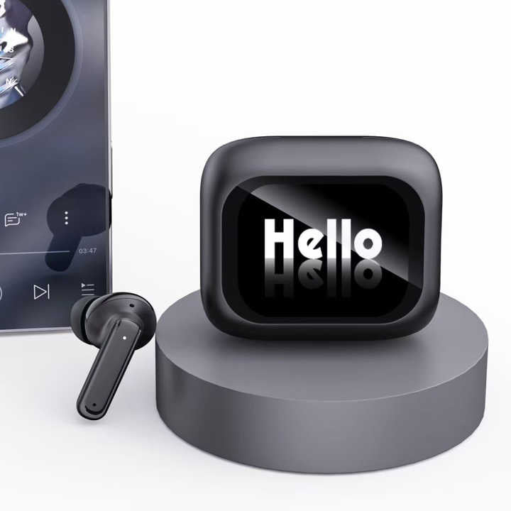 A6PRO smart Blue call earphones wireless earbuds EMC call noise reduction function LCD earbuds forapple headphones NEW