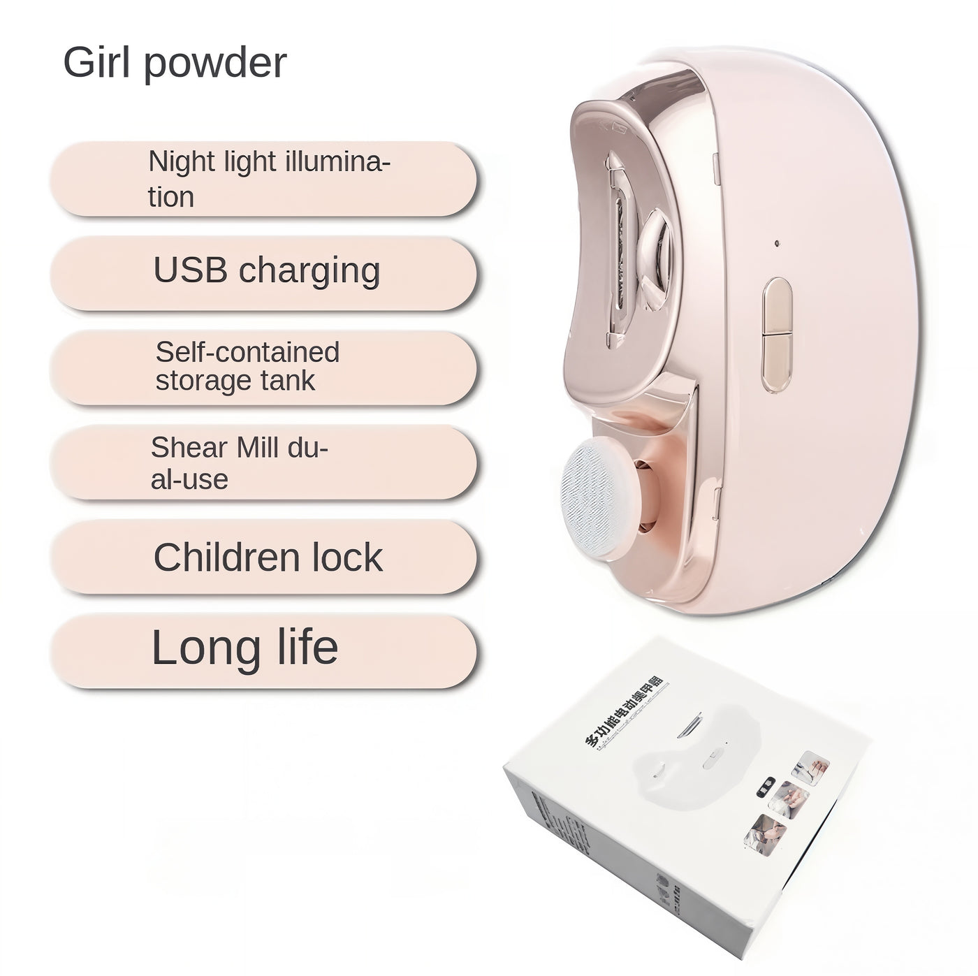 USB Electric Nail Grinder — Polisher & Trimmer