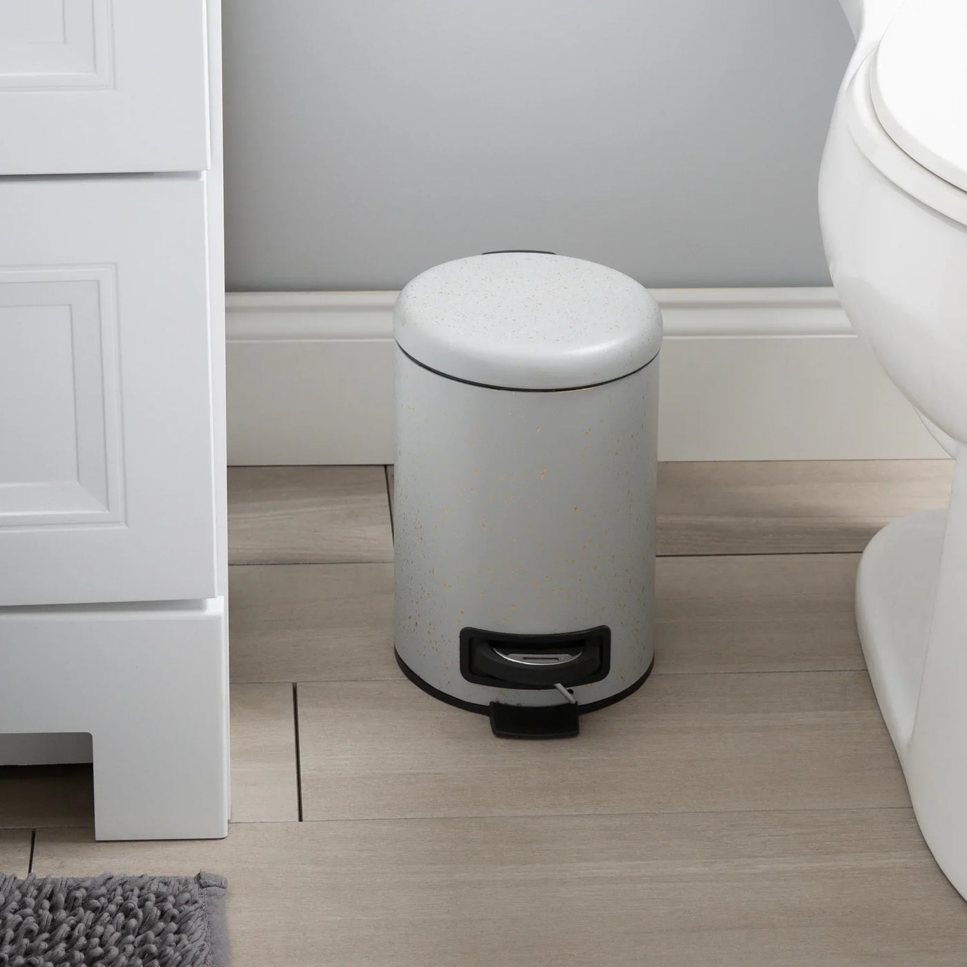 Maggy Brushed White Step Bin by EKO